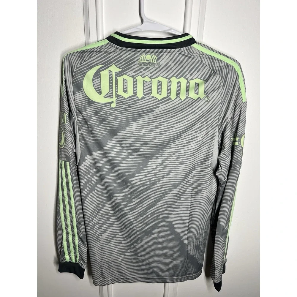 Adidas Club America 25/26 Third Long Sleeve Jersey XS Gray JN8638 NWT